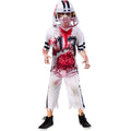 White-Red - Pack Shot - Bristol Novelty Boys Zombie Football Player Costume Set