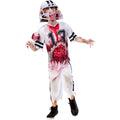 White-Red - Front - Bristol Novelty Boys Zombie Football Player Costume Set