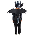 Black-White - Back - Rubies Toddler Dragon Skeleton Halloween Costume