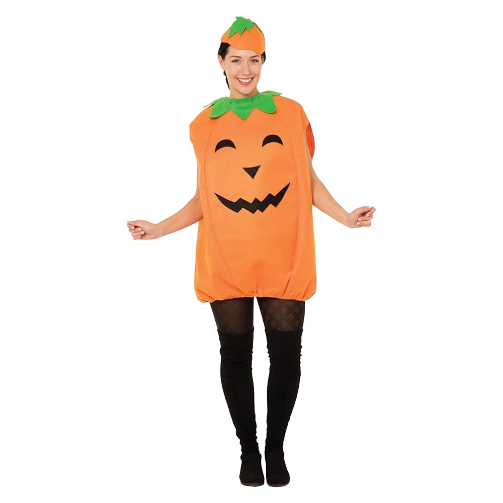 Orange-Green - Back - Bristol Novelty Unisex Adult Pumpkin Costume