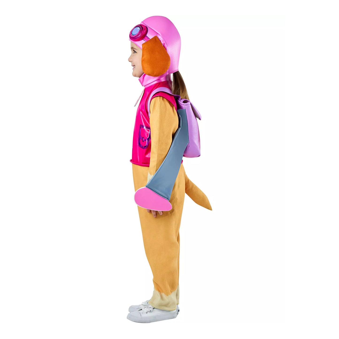 Brown-Pink - Side - Paw Patrol Childrens-Kids Skye Costume