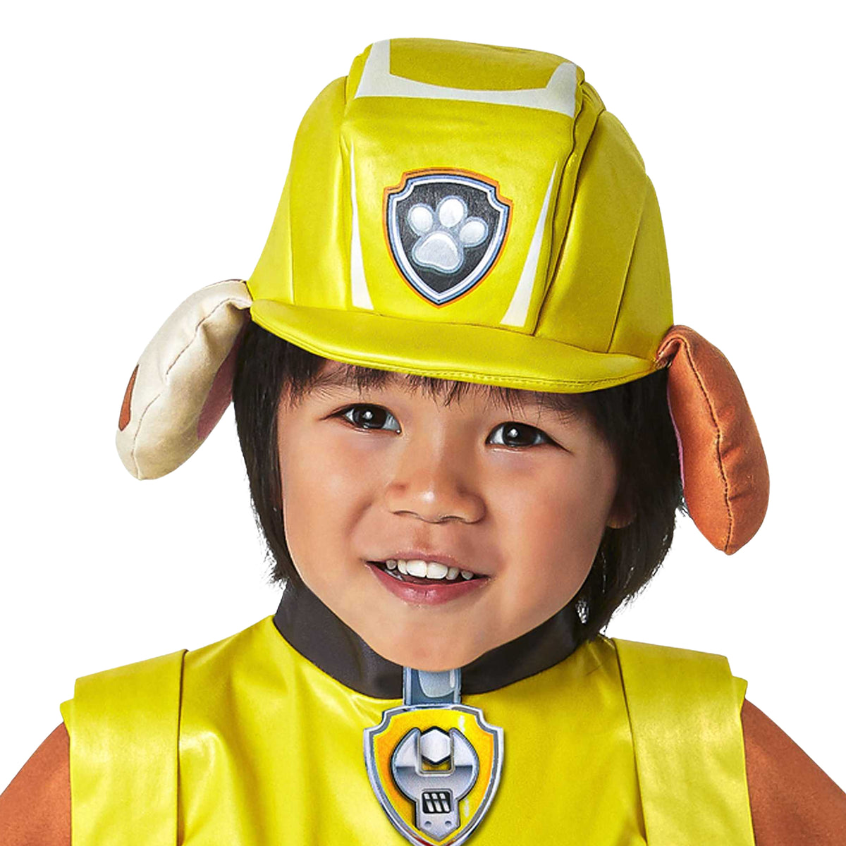 Brown-Yellow - Side - Paw Patrol Childrens-Kids Rubble Costume