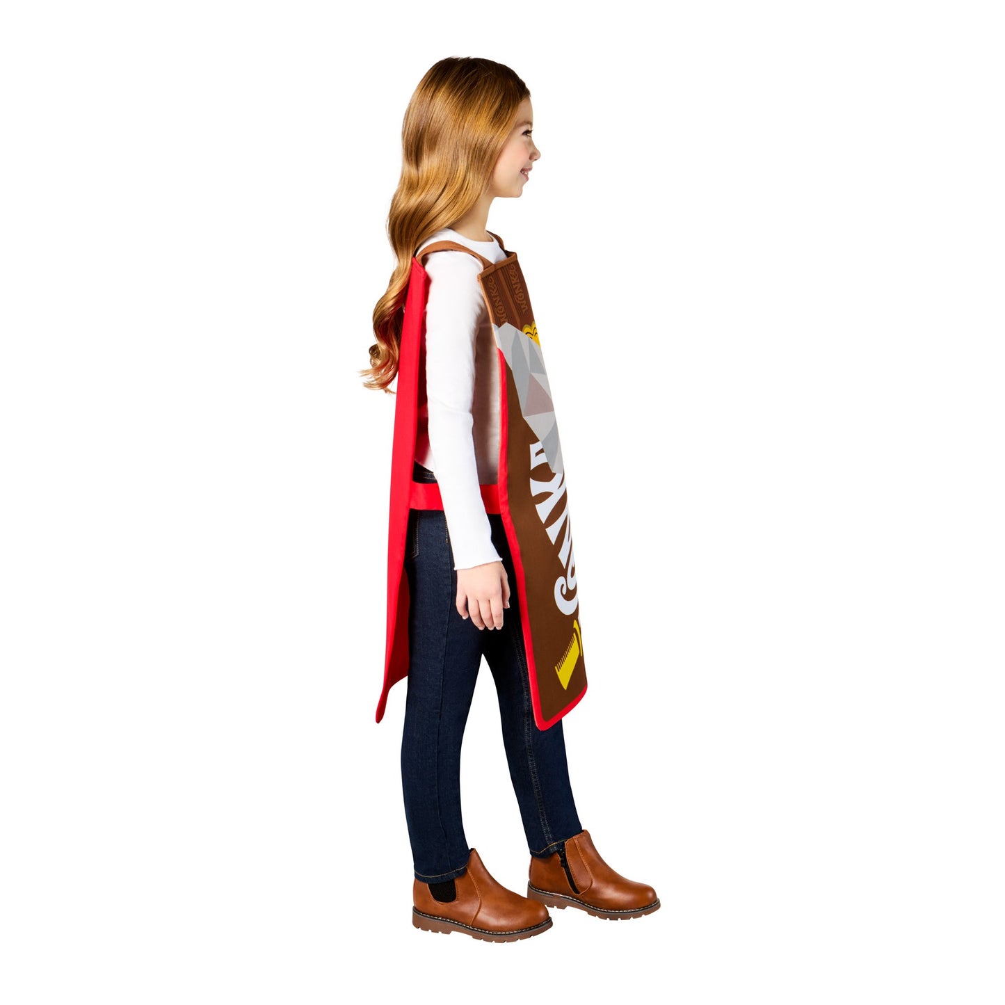 Brown - Lifestyle - Willy Wonka & The Chocolate Factory Childrens-Kids Wonka Bar Costume