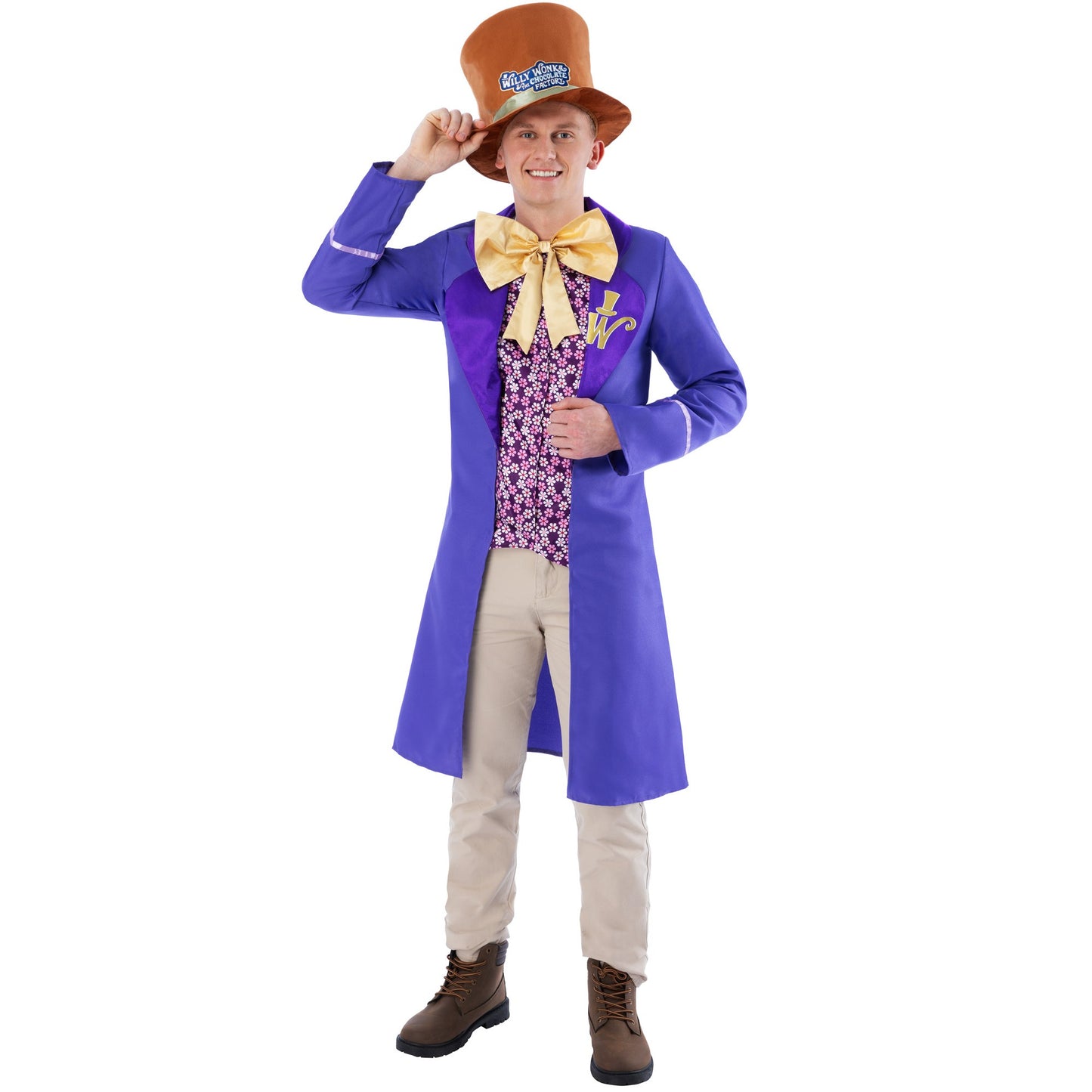 Purple - Pack Shot - Willy Wonka & The Chocolate Factory Mens Willy Wonka Costume