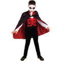 Black-Red - Front - Bristol Novelty Childrens-Kids Vampire Costume Set