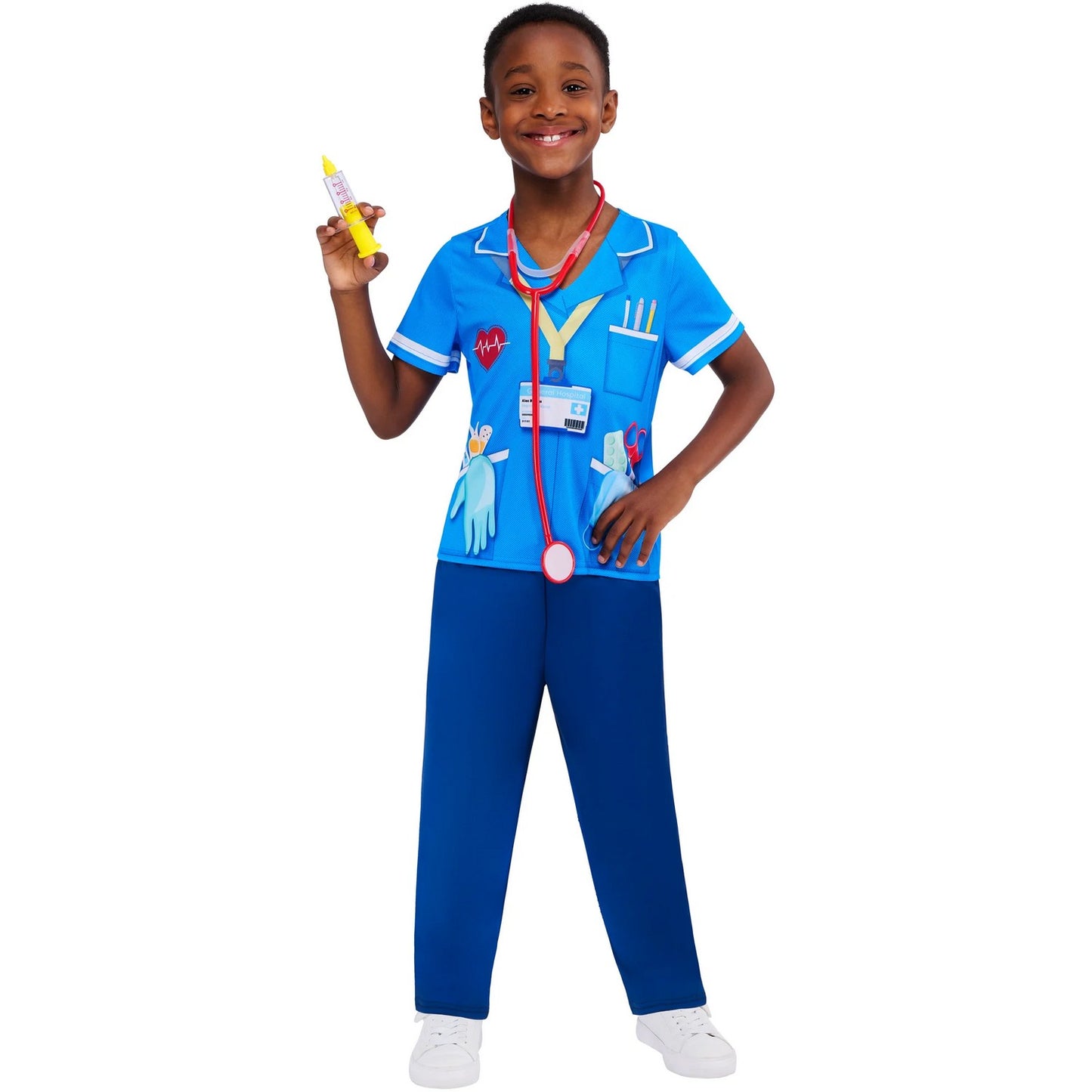 Blue - Lifestyle - Bristol Novelty Childrens-Kids Nurse Costume Set