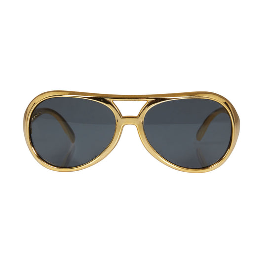 Gold - Front - Bristol Novelty Unisex Adults Rock Star Sunglasses
