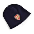 Navy Blue - Back - Arsenal Core Unisex Knitted Beanie