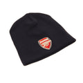 Navy Blue - Side - Arsenal Core Unisex Knitted Beanie