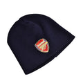 Navy Blue - Front - Arsenal Core Unisex Knitted Beanie