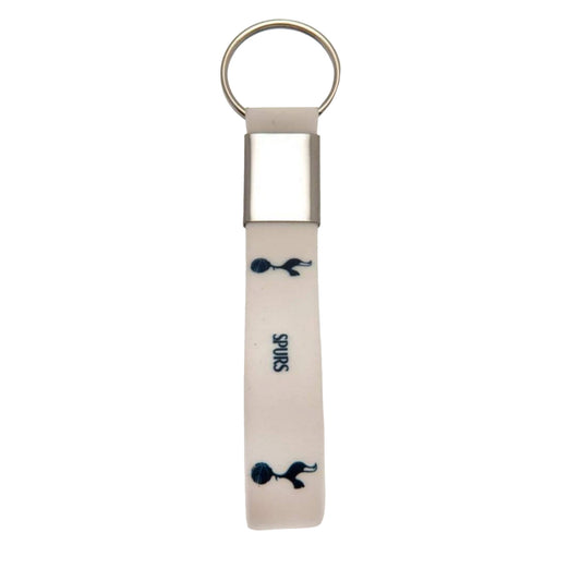 White - Front - Tottenham Hotspur FC Silicone Keyring