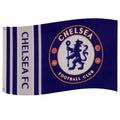 Blue - Front - Chelsea FC Wordmark Stripes Flag