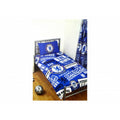 Blue-White - Front - Chelsea FC Official Football Patch Single Duvet And Pillow Case Set