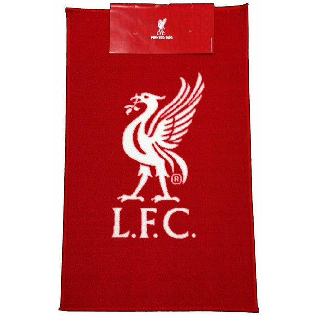 Red-White - Front - Liverpool FC Official Football Crest Rug