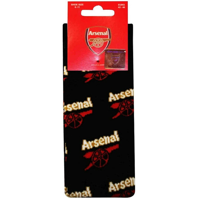 Black - Side - Arsenal FC Unisex Adult All-Over Print Socks