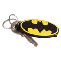 Black-Yellow - Back - Batman Symbol Rubber Keyring