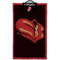 Black-Red - Side - The Rolling Stones Lips Door Door Mat