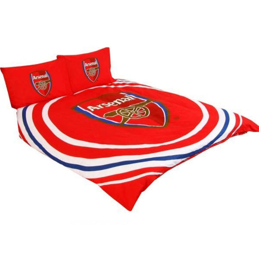 Red - Front - Arsenal FC Pulse Reversible Duvet Cover Set