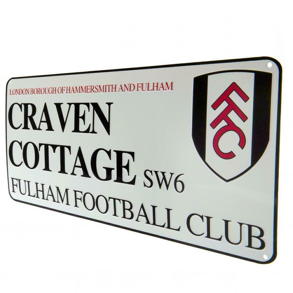 Black-White - Lifestyle - Fulham FC Craven Cottage Street Sign Plaque