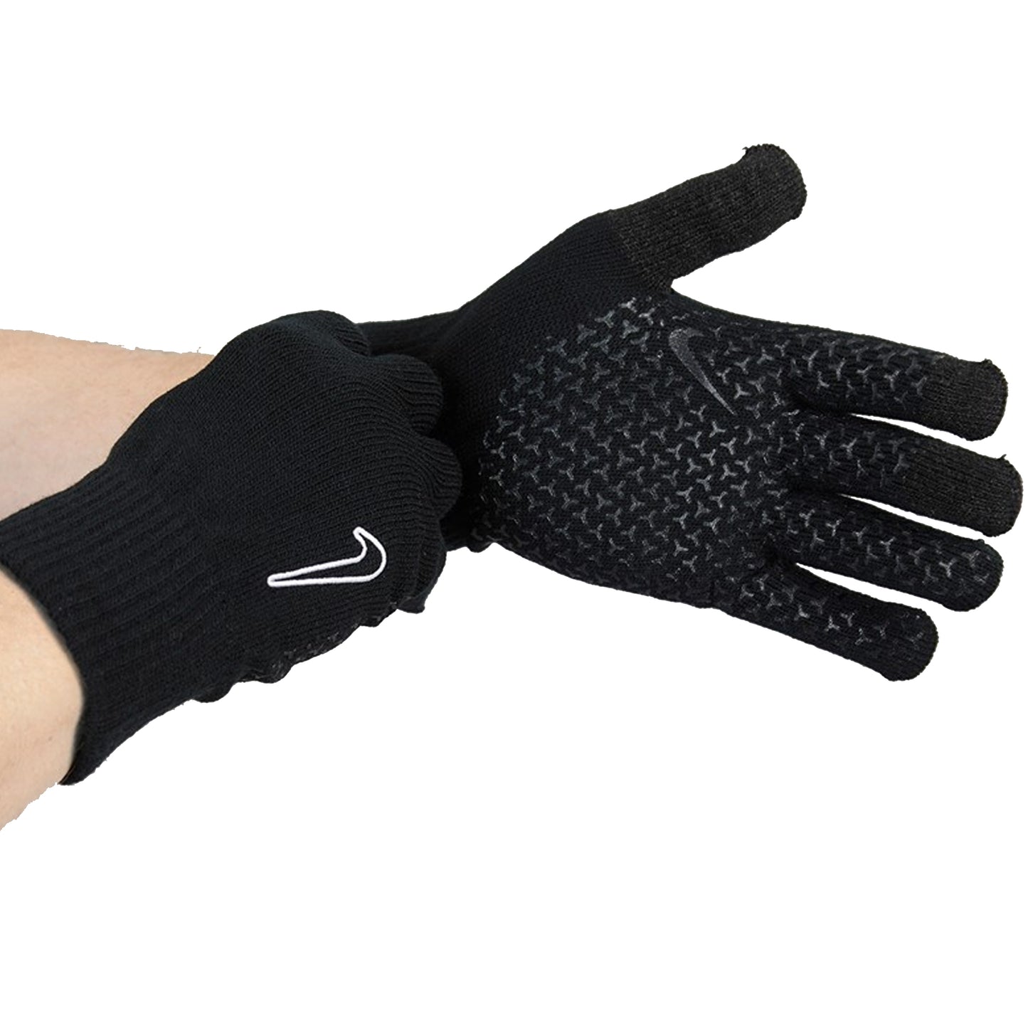 Black - Lifestyle - Nike Childrens-Kids Knitted Tech Grip Gloves