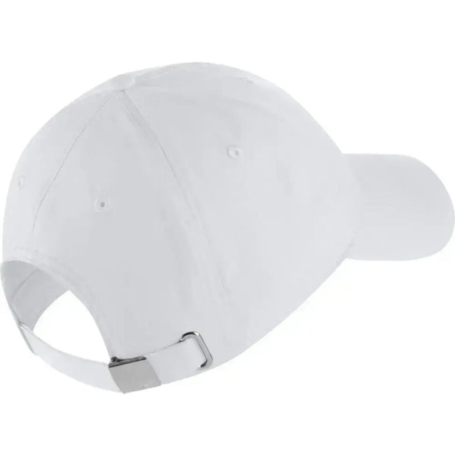 White - Back - Nike Unisex Adult Metal Swoosh Cap