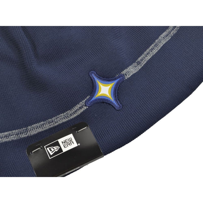 Navy - Side - LA Galaxy MLS New Era Knitted Beanie