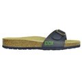 Navy-Sand - Front - Biox Womens-Ladies Malaga Sano Sliders
