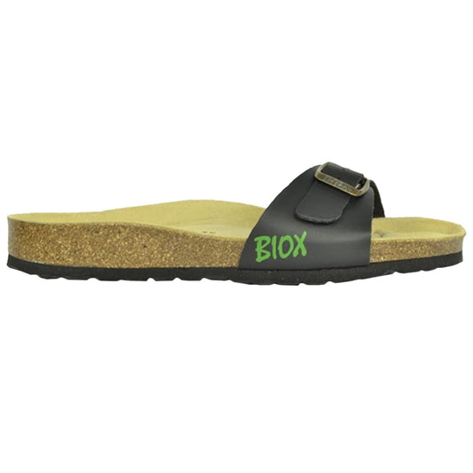 Black-Sand - Front - Biox Womens-Ladies Malaga Sano Sliders