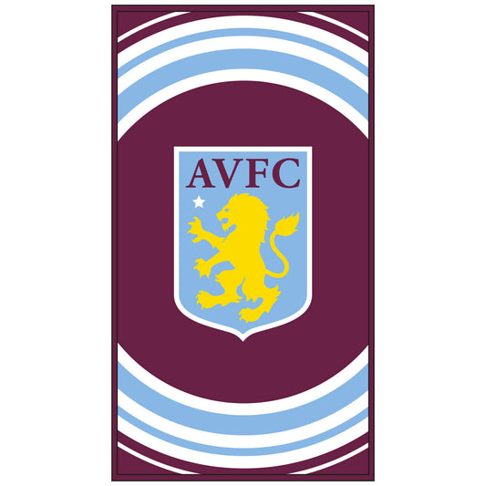Maroon-White - Front - Aston Villa FC Pulse Bath Towel