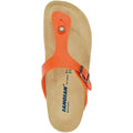 Orange-Brown - Side - Sanosan Womens-Ladies Geneve Sano Sandals