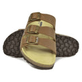 Brown - Lifestyle - Sanosan Mens Lisbon Leather Sandals