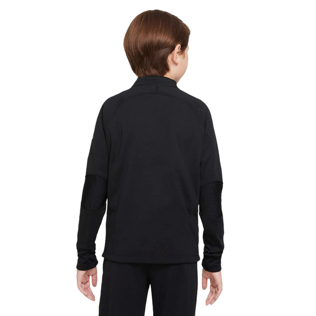 Black - Side - Nike Childrens-Kids Academy Winter Warrior Therma-Fit Top
