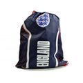 Navy-Red-White - Front - England Flash Drawstring Bag