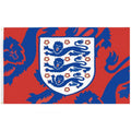 Red-Royal Blue-White - Front - England FA Crest Flag