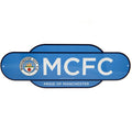 Sky Blue-White - Front - Manchester City FC Retro Years Plaque