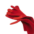 Red - Side - Nike Mens Cinnabar Knitted Swoosh Gloves