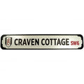 Silver-Black - Front - Fulham FC Craven Cottage Metal Crest Plaque