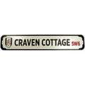 Silver-Black - Front - Fulham FC Craven Cottage Metal Crest Plaque