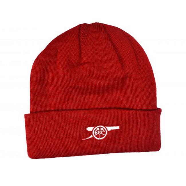 Red - Back - Arsenal FC Official Football Knitted Beanie Hat