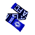 Blue-Navy-White - Back - Chelsea FC Official Football Jacquard Nero Design Scarf