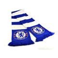Blue-White - Back - Chelsea FC Official Football Jacquard Bar Scarf