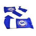 Blue-White - Side - Chelsea FC Official Football Jacquard Bar Scarf