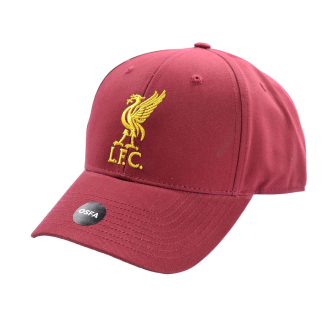 Dark Red - Back - Liverpool FC Mass Basic Liver Bird Cap