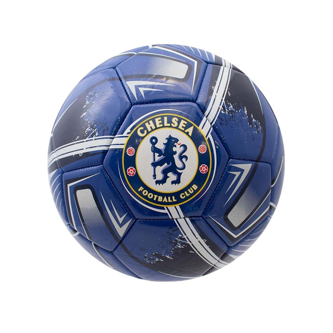 Blue-White-Black - Front - Chelsea FC Turbine Crest Mini Football