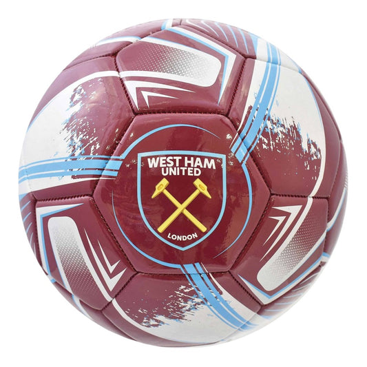 Claret - Front - West Ham United FC Turbine Mini Football