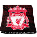 Red-Black - Back - Liverpool FC Fleece Blanket