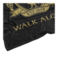 Black-Gold - Side - Liverpool FC Fleece Crest Blanket