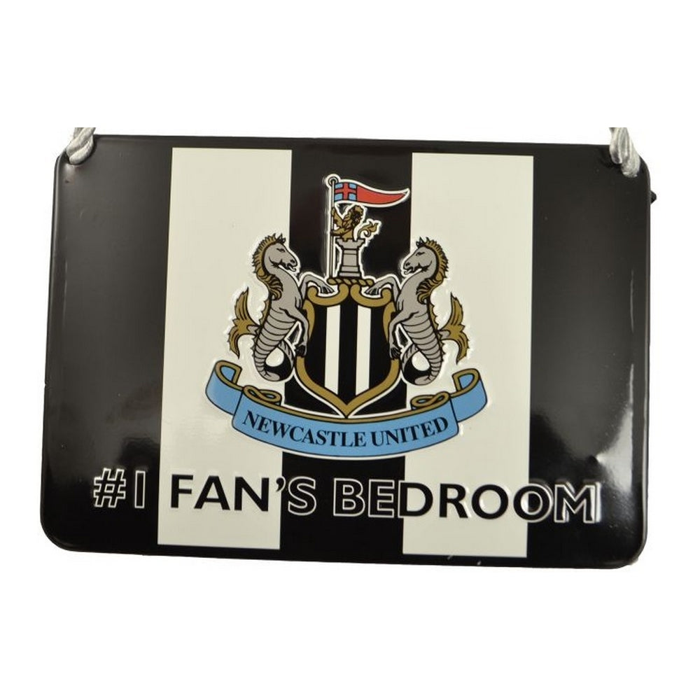 Black-White-Gold - Back - Newcastle United FC No One Fans Striped Sign