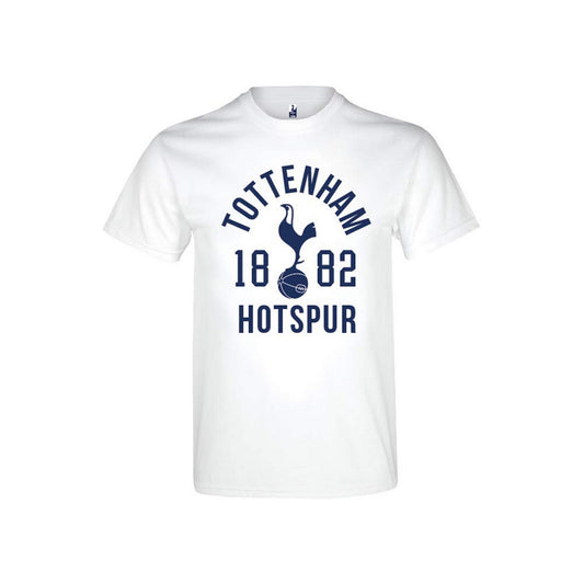White - Front - Tottenham Hotspur FC Unisex Adult Established 1882 T-Shirt