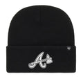 Black-White - Front - Atlanta Braves Haymaker MLB 47 Knitted Cuff Beanie